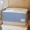 Foldable Fabric Canvas Storage Bags Basket Laundry Toys Fabric Storage Bag Tidy