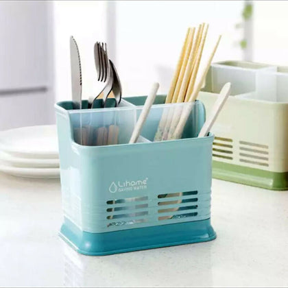 Utensil Drying Rack Chopsticks Spoon Tidy Storage Holder Cutlery Drainer Kitchen