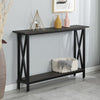Morden 2 Tiers Console Table Entryway Hallway Table With Shelf Side Table