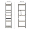 Bookcase 5-Tier Bookshelf Freestanding Display Stand Tall Shelving Storage Unit
