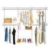 Custom Closet Organizer System Wall Mounted Closet System w/ Hanging Rod Shelves