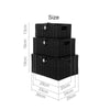 SET OF 3 Storage Baskets Resin Wicker Woven Hamper Tidy Box With Lid & Lock GIFT