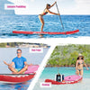 10.5 FT Inflatable Stand Up Paddle Board SUP Surfboard Adjustable Non-Slip Deck