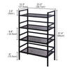 4 Tier Metal Shelf Storage Shelf Cabinet Rack For Kitchen, Living Room, Garage
