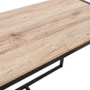 3 Piece Compact Dining Table & 2 Chairs Set Wooden Metal Legs Kitchen Bistro Set