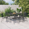 9 Piece Garden Dining Set Anthracite Steel R6L5