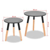 2x Coffee Table Side Table Set Corner Modern Round Hallway Living Room Furniture