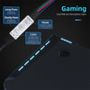 47" Gaming Desk Computer Table PC Laptop RGB LED Lights Racing Gamer Workstation