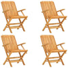 5 Piece Garden Dining Set Solid Wood Teak Y5I4