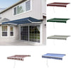 Manual Patio Awning Sunshade Garden Outdoor Canopy Shelter Shade Shelter Oxford