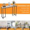 Elegant Marble Console Table Snack Entryway Table Home Office Corner Workbench