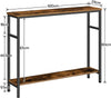 Slim Hallway Console Table Narrow Industrial Display Unit Desk Sideboard Metal
