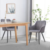 Set of 2 Velvet Dining Chairs Armchairs Kitchen Dining Room Furniture Retro New
