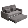 Grey Fabric Aramchair Sofa Bed 2 Seater Pull Out Double Sleeper Sofa Bed