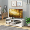 TV Stand for TVs up to 40 Inches Wooden Media Console Table Entertainment Center