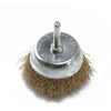 12x Drill Wire Wheel Brush Cup & Flat Crimped Steel Drill Attachment Brush Kits