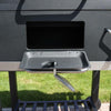 Charcoal Grill BBQ Trolley Wheels Garden Smoker Steel Temperature Control Black