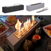 Bio Ethanol Fire Pit Tabletop Fireplace Burner Patio Heater IndoorOutdoor Warmer