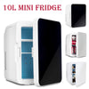 10L Mini Fridge Portable Refrigerator Cooler and Warmer Food Drinks Car Bedroom