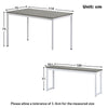 3PCS Dining Table and 2 Benches Set Kitchen Furniture Space-Saving Table Chairs