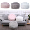 Round Fluffy Pouffe Beanbag Inflatable Foot Stool Footrest Kids Seat Home Decor