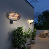 Wall/Standing Patio Heater Outdoor Garden 3Heat Settings Electric Heating Quartz