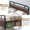 Double Bed Frame w/ Headboard & Footboard Heavy-duty Metal Platform Bed Frame