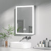 LED Illuminated Bathroom Mirror Cabinet with Shelf Storage 500x700 Wall Mounted
