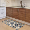 120cm Vinyl Floor Mat Rug Tile Mosaic Pattern Non Slip Easy Clean Home Decor