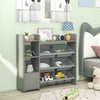Wooden Kids Toy Storage Organizer Bookcase Cabinet Bookshelf W/ 8 Storage Boxes