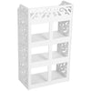 4 Tiers Shoe Rack Storage Shelf Shoes Display Stand Organiser Unit Cabinet White
