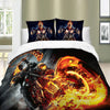 Duvet Cover Bedding Set with Pillow Cases Quilt Cover Single Double King Size UK