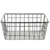 2pcs Bathroom Iron Storage Basket Metal Wire kitchen Tray Desk Mesh Basketry Box