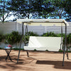 Garden 3 Seater Swing Chair Hammock Bench with Sun Canopy Outdoor Patio Seat