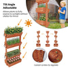 XL Wooden 4-Tier Raised Garden Bed Elevated Plant Stand Base Side Corner Shelf
