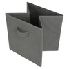 White 3 Tier 6 Cube Storage Bookcase Shelf Display Unit Grey Fabric Shelving Box
