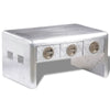 Aluminium Coffee Table 3 Drawers Vintage Airman P8B2