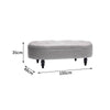 Large Chesterfield Footstool Sofa Ottoman Pouffe Stool Bench Chair Window Seat