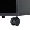 Printer Stand With Wheels Wooden File Cabinet Cart Storage Shelves Home Office