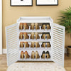 4 Tier Shoe Cabinet Storage Cupboard Footwear Stand Rack Wooden Shelf Display