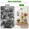 5-tier Bamboo Plant Stand Freestanding 10 Pots Flower Rack Display Storage Shelf