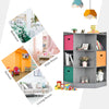 3-Tier Kids Storage Shelf Cubes Corner Cabinet Organizer Display Rack 3 Baskets