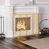 Iron Fire Panel Spark Flame Barrier Screen Wide Metal Mesh Safety Fire Place