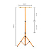 Flood Light Tripod Stand Camp Work Site Emergency Lamp Stand Single / Twin Head