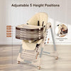 Baby Highchair Toddler Feeding Seat Foldable Adjustable Baby Dinning Table Chair