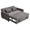 Convertible 2 Seater Sofabed Linen Couch Recliner Settee Double Sleeper Loveseat