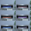 50 60" Electric Fireplace Insert/Wall Mounted/Built-in LED Fire 6 Colour Flame