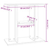 Aquarium Stand Fish Tank Cabinet Stand Grey Sonoma Engineered Wood