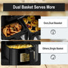 9L Air Fryer Oil Free Healthy Dual Zone Frying Cooker Low Fat Digital Oven 2400W