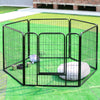 Large 6/8Panel Pet Dog Cat Playpen Tent Heavy Duty Fence Kennel Cage Crate Fence